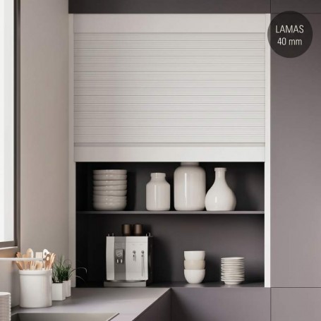 Kit Persiana Box Milano Aluminio Blanco Mate Lama 40