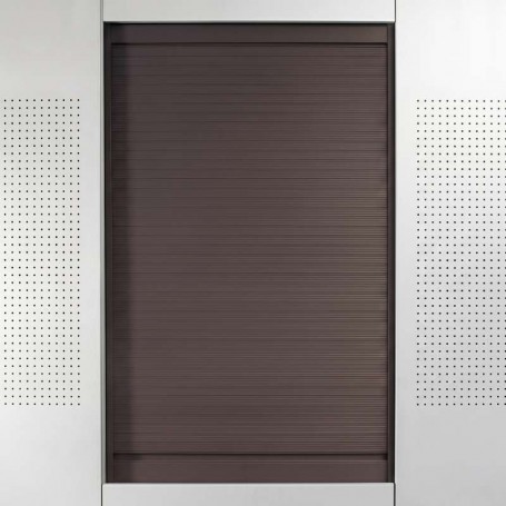 Kit Persiana Box Milano Aluminio Cacao Lama 25