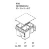 Cubo de Basura para Mueble Bajo Globe Antracita