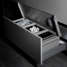 Cubo de Basura para Mueble Bajo MoveBin Antracita