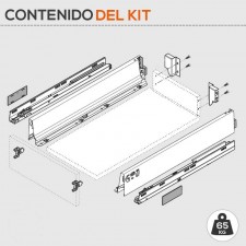 Cajón de Cocina Tandembox Antaro M 65 kg