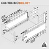 Cajón Cacerolero de Cocina Tandembox Antaro D 65 kg