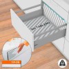 Cacerolero Gris 30 kg Tandembox Antaro D con TIP-ON BLUMOTION