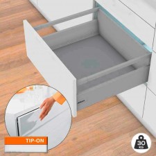 Cacerolero Gris 30 kg Tandembox Antaro D con TIP-ON BLUMOTION
