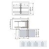 Extraíble Articulado Flat de Acero Antracita para Cocina