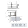 Extraíble Articulado de Acero/Melamina Antracita para Mueble de Cocina