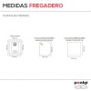 Fregadero Resina Sintética 1 Seno Poalgi GANDÍA 35