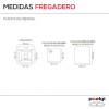 Fregadero Resina Sintética 1 Seno Poalgi SHIRA 501