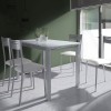 Mesa Cristal Extensible y 4 Sillas 7951