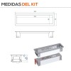 Regleta 3 Enchufes Power Frame para Encimera