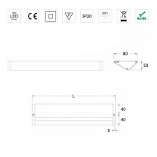 Regleta Led 240V 6000K Alba