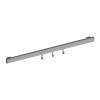 Kit Barra Aluminio Cepillado Titán para Colgar Accesorios de Cocina