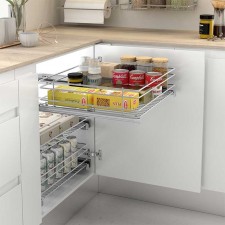 Cesto Despensero Extraible de Acero para Cocina