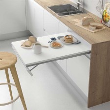 Extraible Integrado de Frente Abatible para Mesa de Cocina