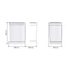 Cubo Basura 16 l Rectangular de Polipropileno para Cocina