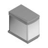 Cubo Basura 16 l Rectangular de Acero Inoxidable para Cocina