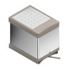 Cubo Basura Doble 21 + 21 l de Acero Inoxidable para Cocina
