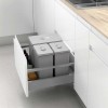 Conjunto Cubos de Basura para Cajón de Cocina 600/800/900 mm