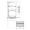 Bastidor Extraible para Mueble Columna Alto de Cocina