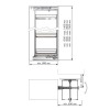 Bastidor Extraible Rotatorio para Mueble Columna de Cocina