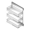 Bastidor Extraíble Lateral 3 Cestos Compact