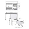 Bastidor Extraíble Articulado Flat Cromo