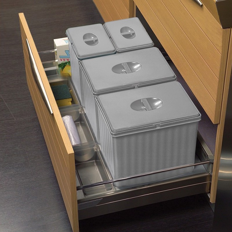 ⊛ Cubos de Basura para Muebles de Cocina 【 Tipos de Cubos 】