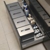 Conjunto de Cubos de Basura de Acero Inoxidable para Cajón