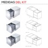 Cubo de Basura Box de Acero Inoxidable y PVC para Cocina