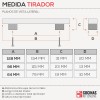 Tirador Metálico 2304 para Cocina
