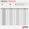Tirador Acero Inoxidable 2334 para Cocina