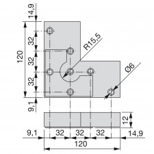 Pie Nivelador para Mueble Alumix8 (20 uds)