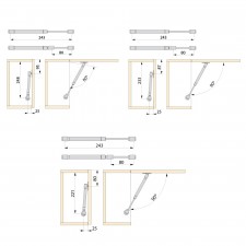 Pistón para Muebles con Puertas Elevables