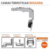 Bisagra 95º solapada con Freno Blumotion para Falso Rincón Blum