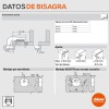 Bisagra 95º solapada con Freno Blumotion para Falso Rincón Blum