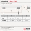 Tirador Metálico 4764 para Cocina