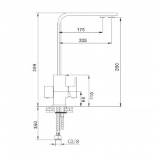 Grifo Osmosis Angular Tipo 3