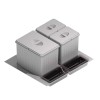 Conjunto Cubos de Basura para Cajón de Cocina 600/800/900 mm
