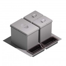 Conjunto Cubos de Basura para Cajón de Cocina 600/800/900 mm