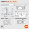 Bisagra 110º Estándar sin Muelle para Pulsador TIP-ON Blum