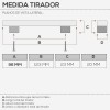 Tirador Metálico Negro 2366 para Cocina