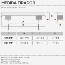 Tirador Metálico 4787 para Cocina