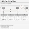 Tirador Metálico Negro 0160E para Cocina