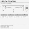Tirador Metálico 2433 para Cocina