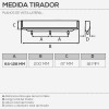 Tirador Metálico 4089E para Cocina