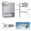 Persiana de Aluminio Satinado Natural para Mueble de Cocina