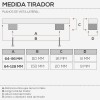 Tirador Metálico Negro 2423 para Cocina