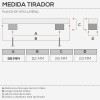 Tirador Metálico Bronce Óxido 0092E para Cocina