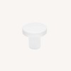 Pomo Metálico Blanco 2078E para Cocina