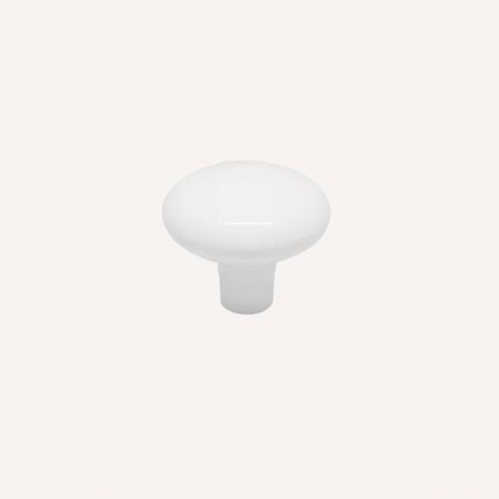 Pomo Metálico Blanco 3458 para Cocina